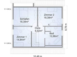 Fertighaus Musterhaus Ulm von ScanHaus Marlow, Innenansicht 2