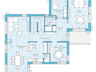 Fertighaus Variant 35-163 von Hanse Haus, Satteldach-Klassiker Innenansicht 4