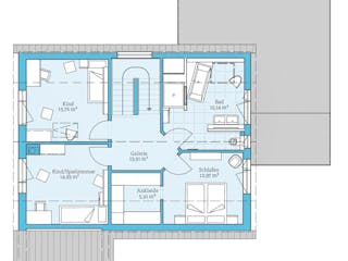 Fertighaus Variant 35-163 von Hanse Haus, Satteldach-Klassiker Innenansicht 5
