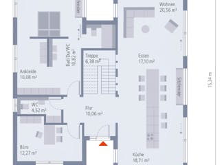 Fertighaus Pult 30 von OKAL Haus Schlüsselfertig ab 672900€, Innenansicht 1