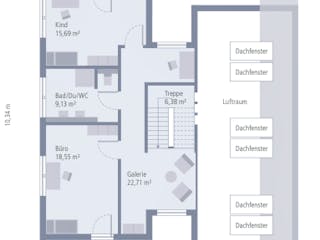 Fertighaus Pult 30 von OKAL Haus Schlüsselfertig ab 672900€, Innenansicht 2