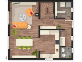 Massivhaus Raumwunder 100 von Schmid-Haus Bausatzhaus ab 270500€, Innenansicht 1