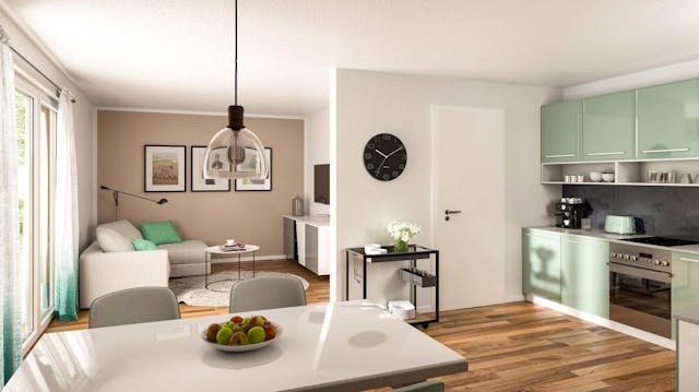 Kleine Stadtvilla innen