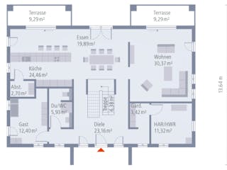 Fertighaus Stadtvilla Alabama von OKAL Haus Schlüsselfertig ab 736300€, Stadtvilla Innenansicht 1