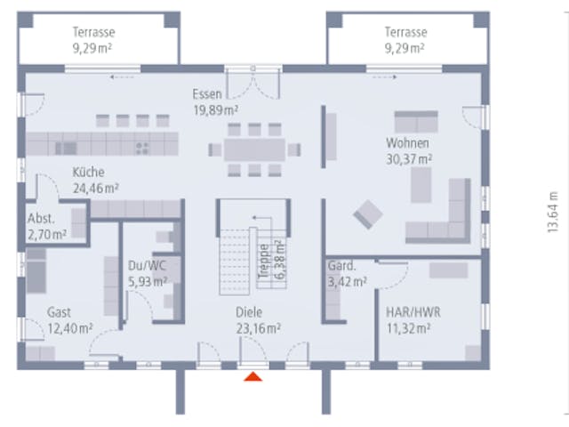 Fertighaus Stadtvilla Alabama von OKAL Haus Schlüsselfertig ab 736300€, Stadtvilla Innenansicht 1