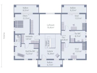 Fertighaus Stadtvilla Alabama von OKAL Haus Schlüsselfertig ab 736300€, Stadtvilla Innenansicht 2