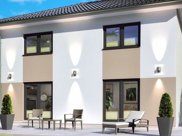 Fertighaus Stadtvilla SH 122 S von ScanHaus Marlow, Stadtvilla Außenansicht 1