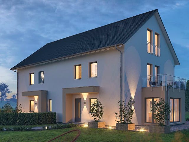 Fertighaus TwinStyle 19.01 S von massa haus Ausbauhaus ab 185999€,  Außenansicht 1