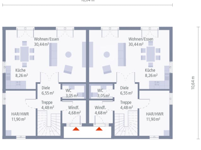 Fertighaus ZweiRaum 13 von OKAL Haus Schlüsselfertig ab 674900€, Stadtvilla Innenansicht 9