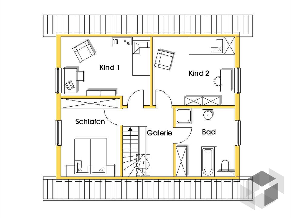 Imke 2 (KfW-Effizienzhaus 40) von Dammann-Haus Grundriss