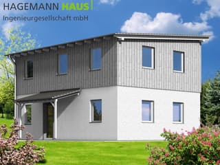 Fertighaus Imosphär von Hagemann Haus Schlüsselfertig ab 170100€, Satteldach-Klassiker Außenansicht 2