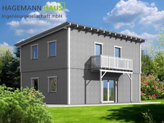 Fertighaus Imosphär von Hagemann Haus Schlüsselfertig ab 170100€, Satteldach-Klassiker Außenansicht 1