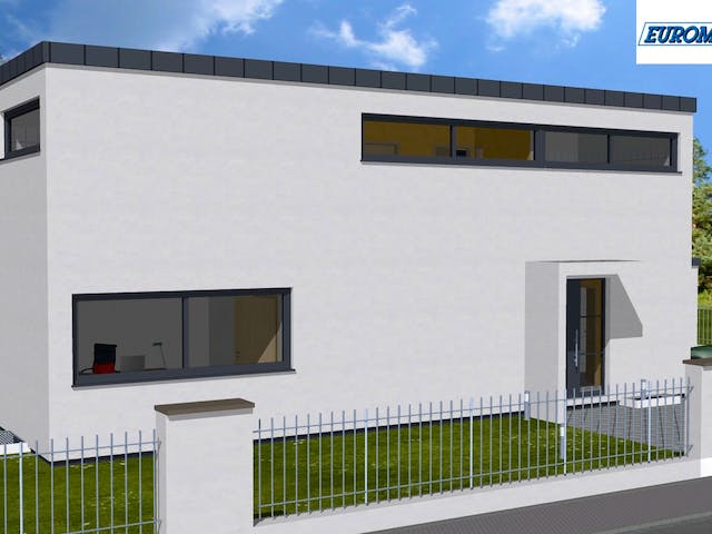 Massivhaus Individual 170 FD von EUROMAC 2 S.A.S. Bausatzhaus ab 39357€, Cubushaus Außenansicht 1