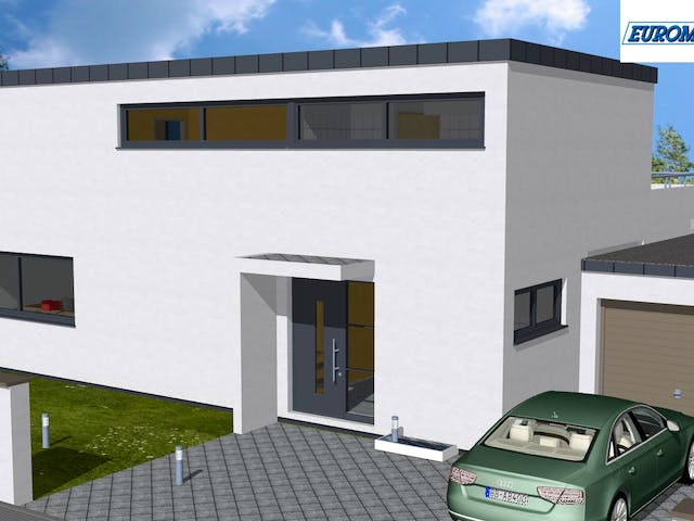 Massivhaus Individual 170 FD von EUROMAC 2 S.A.S. Bausatzhaus ab 39357€, Cubushaus Außenansicht 2