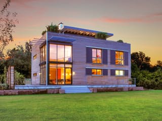 Fertighaus Individuelle Planung Modern Living von Bau-Fritz Schlüsselfertig ab 750000€, Cubushaus Außenansicht 1