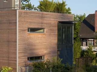 Fertighaus Individuelle Planung Modern Living von Bau-Fritz Schlüsselfertig ab 750000€, Cubushaus Außenansicht 16