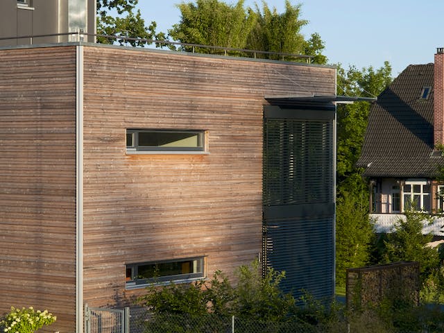 Fertighaus Individuelle Planung Modern Living von Bau-Fritz Schlüsselfertig ab 750000€, Cubushaus Außenansicht 16