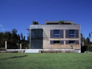 Fertighaus Individuelle Planung Modern Living von Bau-Fritz Schlüsselfertig ab 750000€, Cubushaus Außenansicht 5