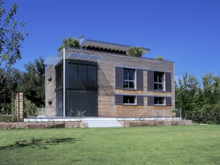Fertighaus Individuelle Planung Modern Living von Bau-Fritz Schlüsselfertig ab 750000€, Cubushaus Außenansicht 4
