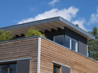 Fertighaus Individuelle Planung Modern Living von Bau-Fritz Schlüsselfertig ab 750000€, Cubushaus Außenansicht 7