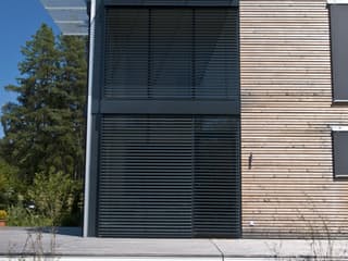 Fertighaus Individuelle Planung Modern Living von Bau-Fritz Schlüsselfertig ab 750000€, Cubushaus Außenansicht 8