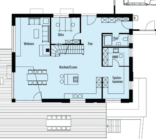 Individuelle Planung Modern Living floor_plans 1
