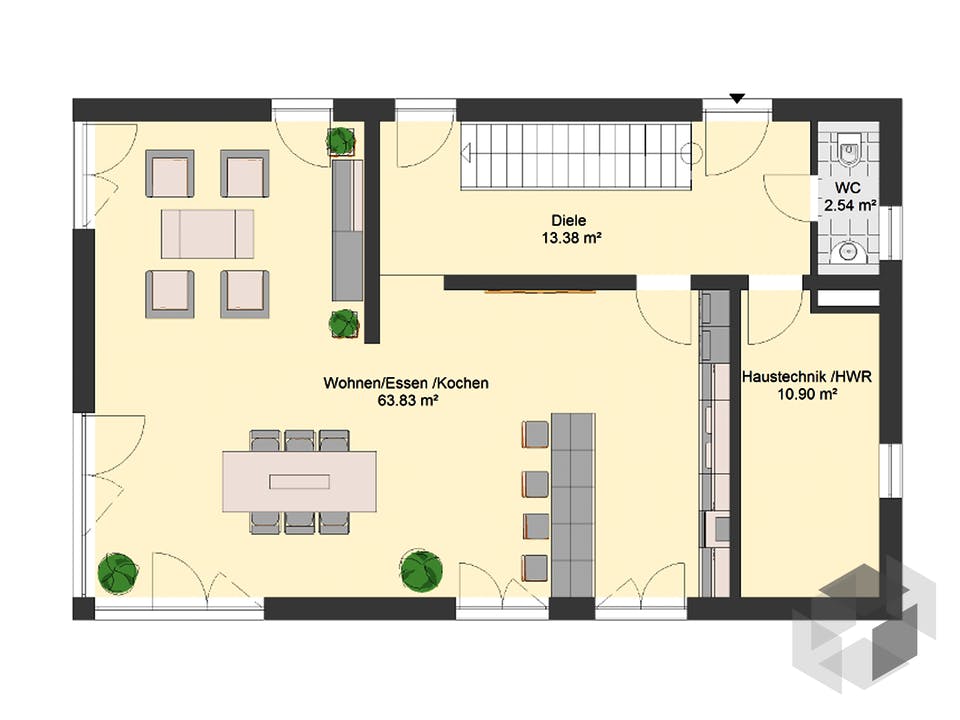 Bauhaus 115 von invivo haus Grundriss