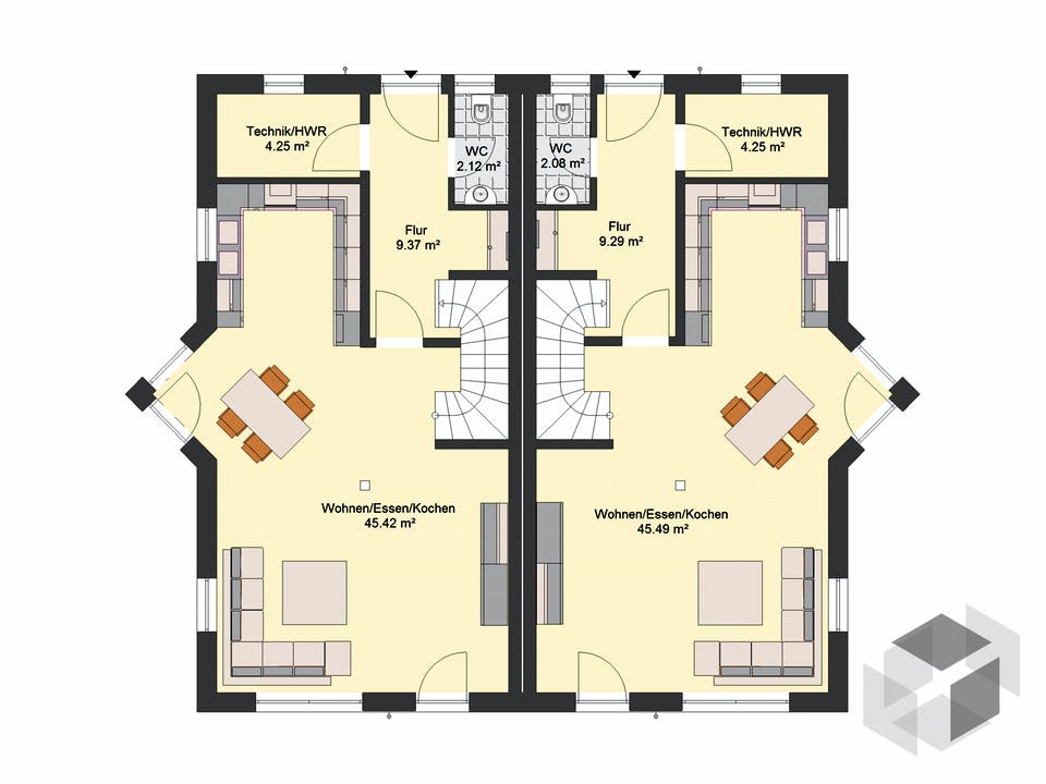 Klassik 72 DH von invivo haus Grundriss