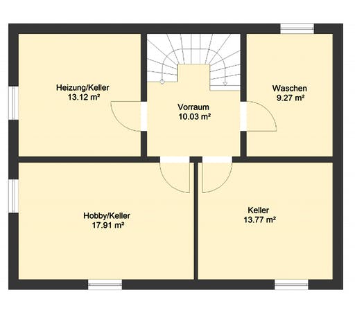 Massivhaus Klassik 80 von invivo haus Schlüsselfertig ab 359000€, Satteldach-Klassiker Grundriss 3
