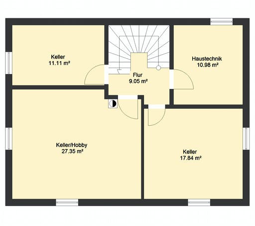 Massivhaus Klassik 93 von invivo haus Schlüsselfertig ab 393000€, Satteldach-Klassiker Grundriss 3