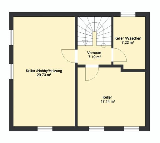 Massivhaus Villa 76 von invivo haus Schlüsselfertig ab 374000€, Stadtvilla Grundriss 3