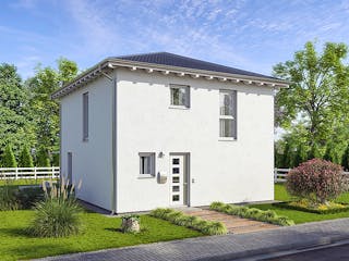 Massivhaus EFH Villa 76 von invivo haus Schlüsselfertig ab 390345€, Stadtvilla Außenansicht 1
