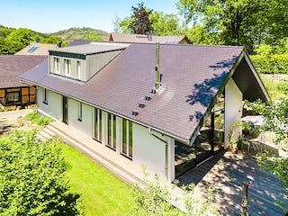 Fertighaus Panorama-Traum von ISOWOODHAUS, Satteldach-Klassiker Außenansicht 4