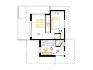 Fertighaus Zweifamilienhaus in Köln von ISOWOODHAUS, Cubushaus Grundriss 3