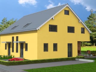 Fertighaus Jana-Lina 145 von Klaus Kowalski Immobilien Schlüsselfertig ab 162112€, Satteldach-Klassiker Außenansicht 2