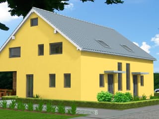 Fertighaus Jana-Lina 145 von Klaus Kowalski Immobilien Schlüsselfertig ab 162112€, Satteldach-Klassiker Außenansicht 3