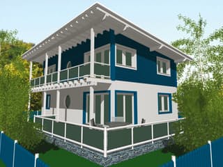 Fertighaus Jasper von BayernBlock Schlüsselfertig ab 205800€, Pultdachhaus Außenansicht 3