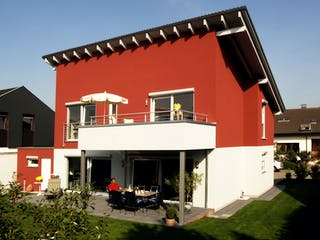 Fertighaus Jazz 60 von SCHWABENHAUS, Pultdachhaus Außenansicht 1