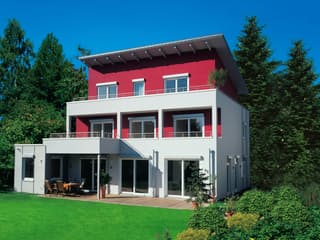 Fertighaus Jazz Sonderplanung von SCHWABENHAUS, Pultdachhaus Außenansicht 1