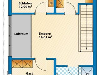 Fertighaus Jazz Sonderplanung von SCHWABENHAUS, Pultdachhaus Grundriss 2