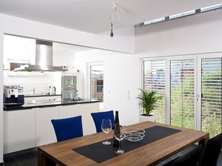 Fertighaus Jazz Sonderplanung von SCHWABENHAUS, Pultdachhaus Innenansicht 1