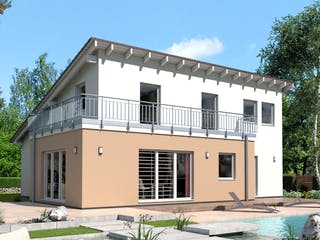 Fertighaus Jazz 110 PD von SCHWABENHAUS Schlüsselfertig ab 326390€, Pultdachhaus Außenansicht 1