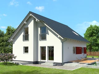 Fertighaus Jazz 80 SD von SCHWABENHAUS Schlüsselfertig ab 286545€, Satteldach-Klassiker Außenansicht 1