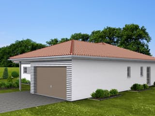 Fertighaus Bungalow 147 von Zimmermann Haus Schlüsselfertig ab 304610€, Bungalow Außenansicht 4