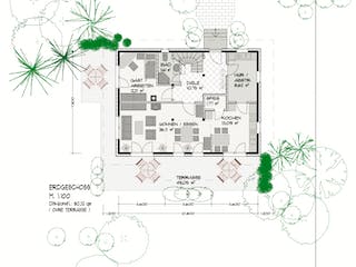 Fertighaus Jubiläumshaus von BayernBlock Schlüsselfertig ab 250000€, Blockhaus Grundriss 2