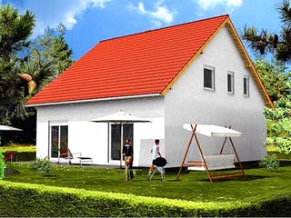 Massivhaus Junges Wohnen 173 von SYSTEMHAUS HAUSVERTRIEB Schlüsselfertig ab 242450€, Satteldach-Klassiker Außenansicht 1