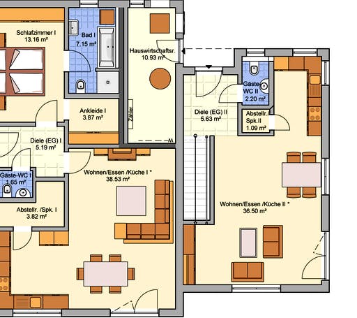 Fertighaus Junto 168 von Fingerhut Haus Schlüsselfertig ab 539748€, Pultdachhaus Grundriss 1