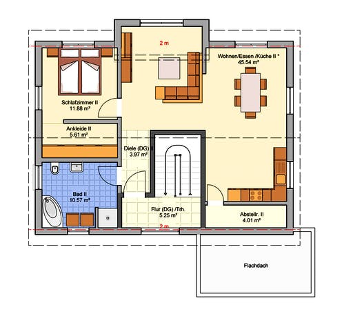 Fertighaus Junto 193 von Fingerhut Haus Schlüsselfertig ab 544042€, Satteldach-Klassiker Grundriss 2