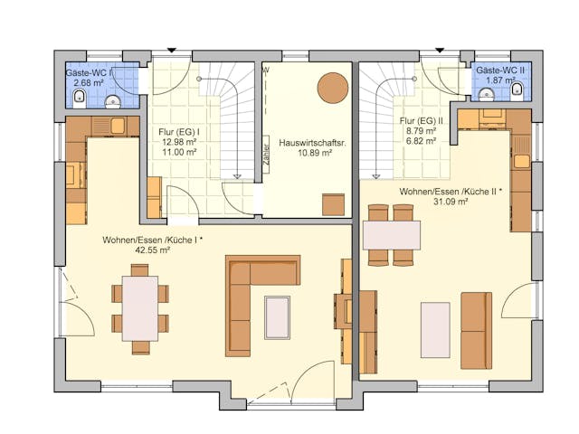 Fertighaus Junto 211 von Fingerhut Haus Schlüsselfertig ab 618521€, Satteldach-Klassiker Grundriss 1