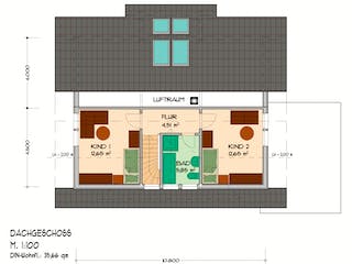 Fertighaus Juri von BayernBlock Ausbauhaus ab 140900€, Blockhaus Grundriss 1